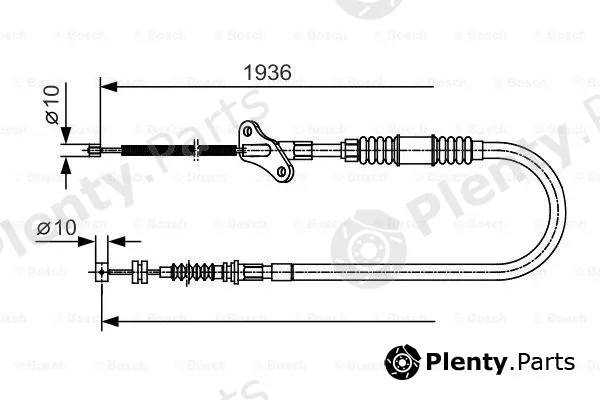 Bosch 1987482111 — Cable Pull, parking brake