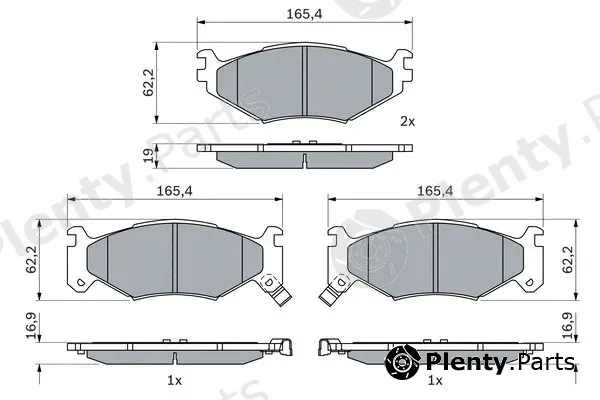 Bosch 0986424892 — Brake Pad Set, disc brake