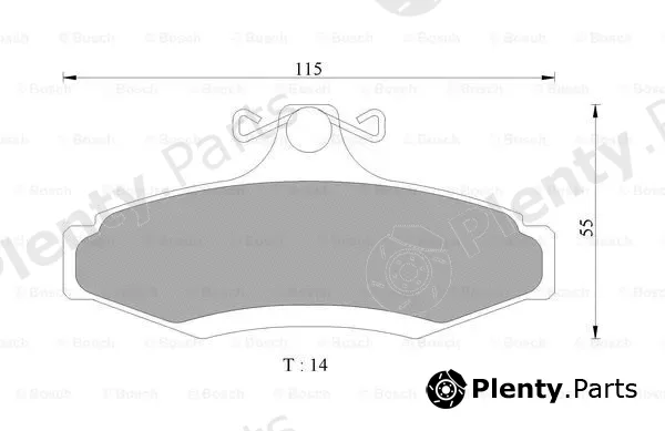 Bosch 0986505675 — Brake Pad Set, disc brake