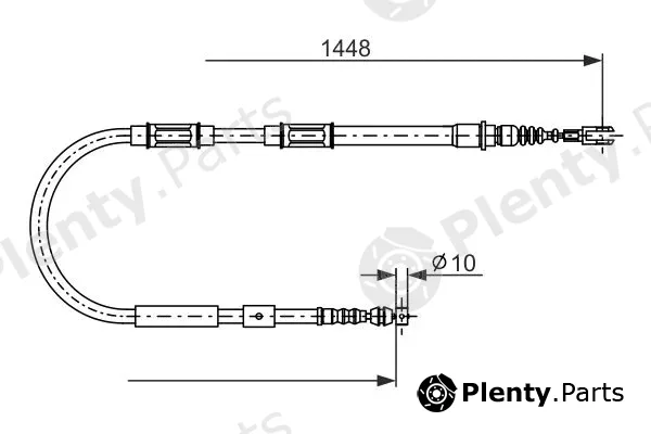 Bosch 1987482899 — Cable Pull, parking brake