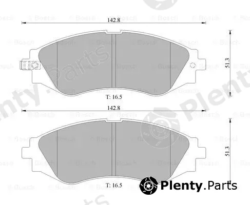 Bosch 0986505683 — Brake Pad Set, disc brake