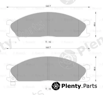Bosch 0986AB2467 — Brake Pad Set, disc brake