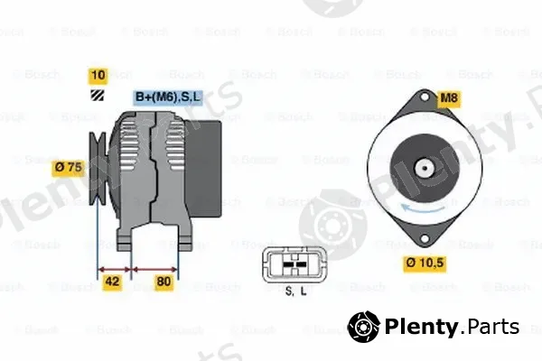 Bosch 0123115011 — Alternator