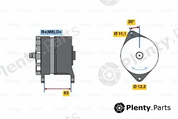 Bosch 0120469860 — Alternator