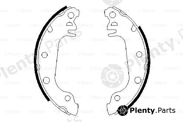 Bosch 0986487032 — Brake Shoe Set