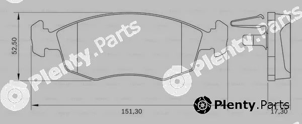 Bosch 0986BB0115 — Brake Pad Set, disc brake