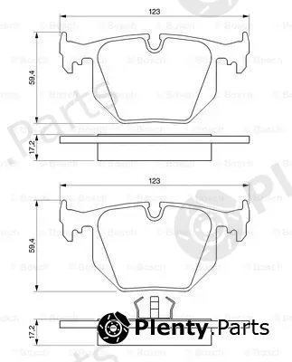 Bosch 0986424185 — Brake Pad Set, disc brake