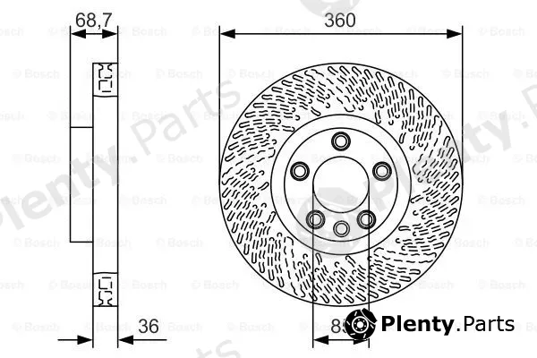 Bosch 0986479B13 — Brake Disc