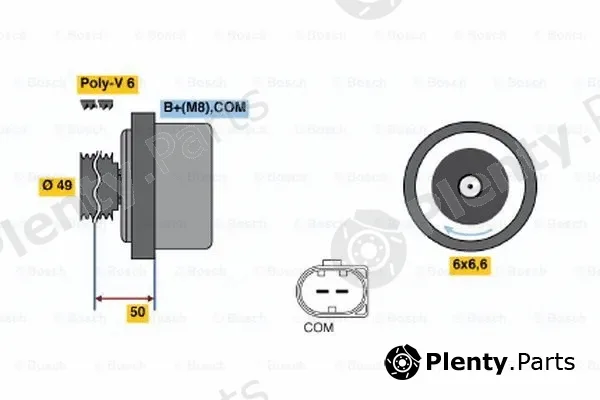 Bosch 01220AA140 — Alternator