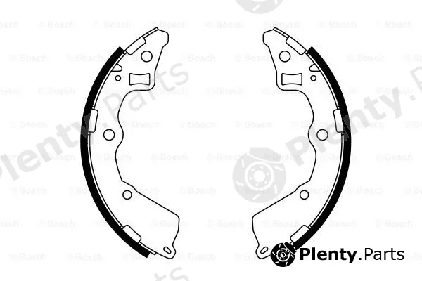 Bosch 0986487757 — Brake Shoe Set