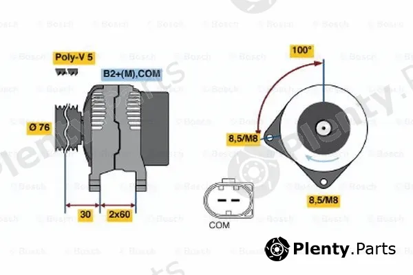 Bosch 0121715030 — Alternator