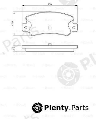 Bosch 0986461770 — Brake Pad Set, disc brake