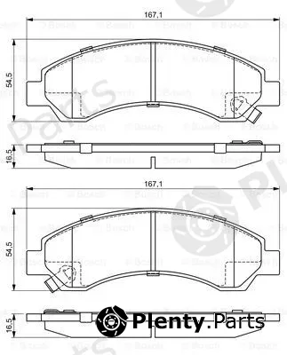 Bosch 0986495391 — Brake Pad Set, disc brake