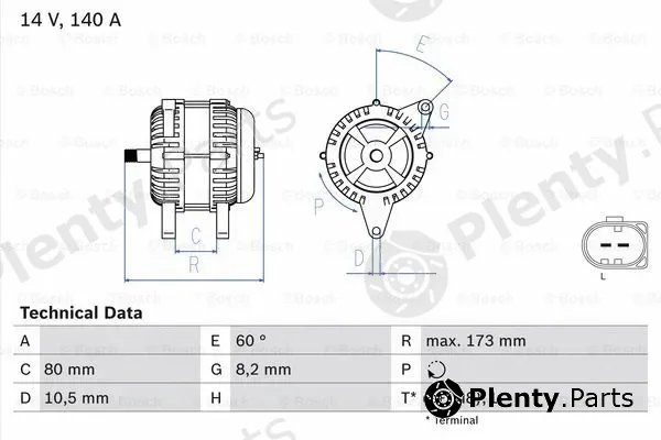 Bosch 0986049950 — Alternator