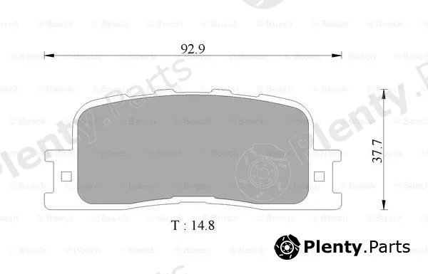 Bosch 0986AB9327 — Brake Pad Set, disc brake
