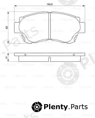 Bosch 0986424232 — Brake Pad Set, disc brake