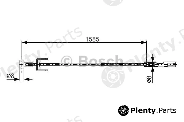 Bosch 1987482145 — Cable Pull, parking brake