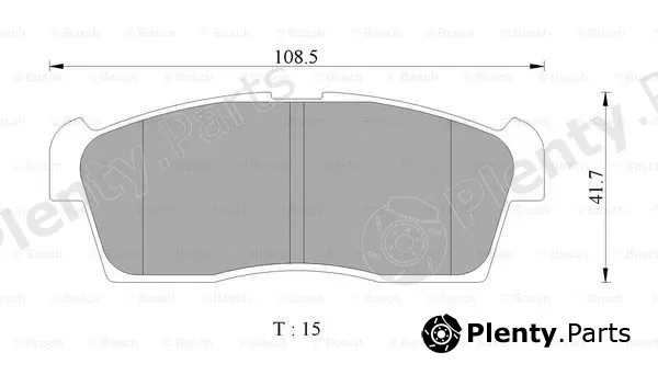 Bosch 0986AB2416 — Brake Pad Set, disc brake