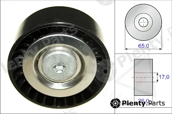 Autex 654829 — Deflection/Guide Pulley, V-ribbed belt