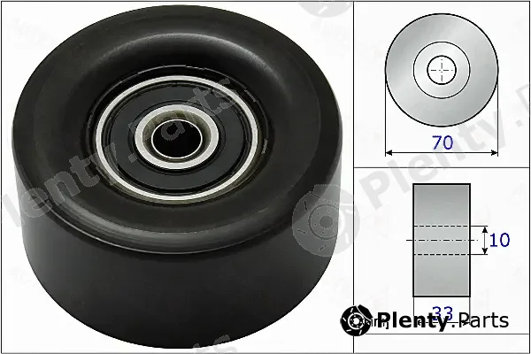 Autex 655093 — Deflection/Guide Pulley, V-ribbed belt