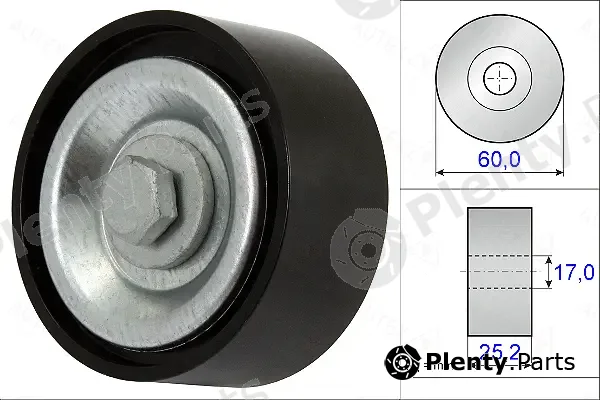 Autex 654895 — Deflection/Guide Pulley, V-ribbed belt