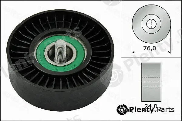 Autex 655111 — Deflection/Guide Pulley, V-ribbed belt