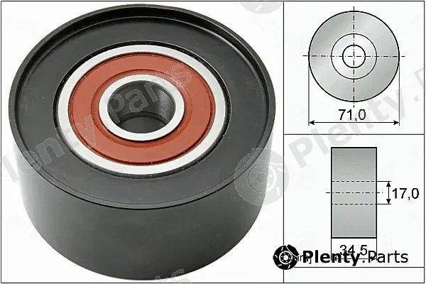 Autex 655088 — Deflection/Guide Pulley, V-ribbed belt