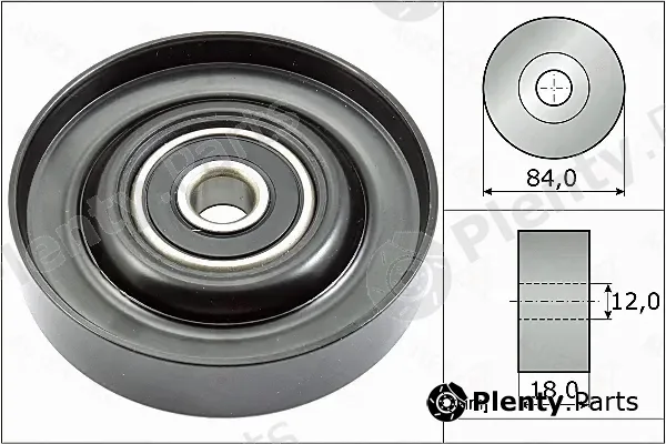 Autex 655094 — Deflection/Guide Pulley, V-ribbed belt