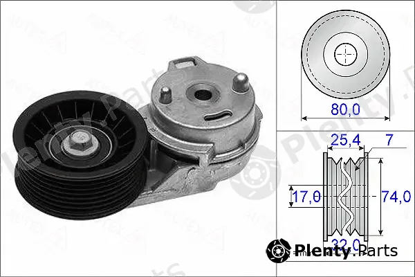 Autex 654960 — Belt Tensioner, V-ribbed belt