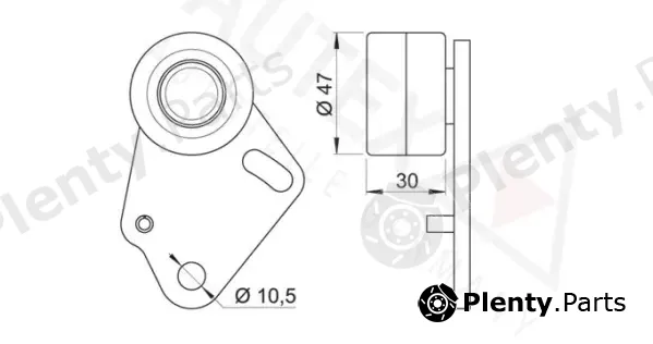 Autex 654227 — Tensioner Pulley, timing belt