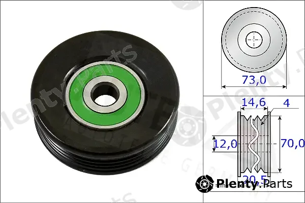 Autex 654732 — Tensioner Pulley, V-ribbed belt