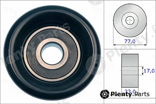 Autex 654983 — Deflection/Guide Pulley, V-ribbed belt