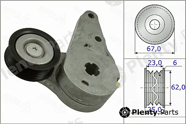 Autex 654908 — Belt Tensioner, V-ribbed belt