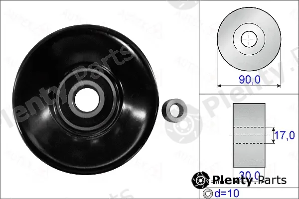 Autex 654931 — Deflection/Guide Pulley, V-ribbed belt