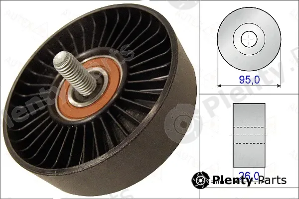 Autex 654998 — Deflection/Guide Pulley, V-ribbed belt
