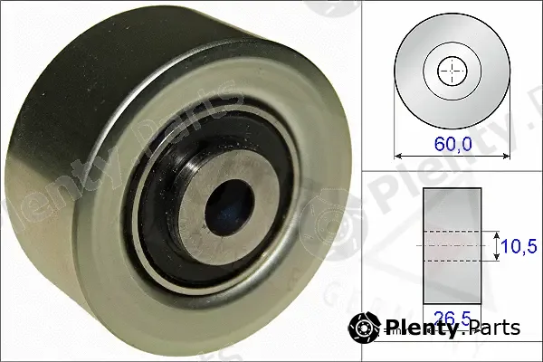 Autex 654828 — Deflection/Guide Pulley, V-ribbed belt