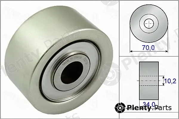 Autex 655117 — Deflection/Guide Pulley, V-ribbed belt