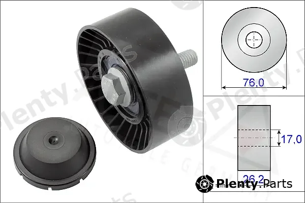 Autex 654806 — Deflection/Guide Pulley, V-ribbed belt