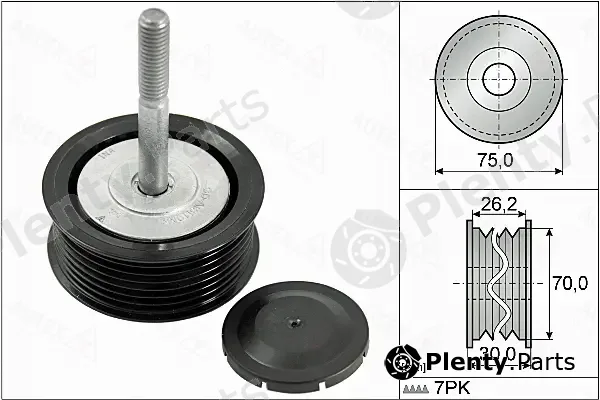 Autex 655143 — Deflection/Guide Pulley, V-ribbed belt