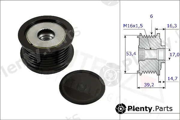 Autex 654819 — Alternator Freewheel Clutch