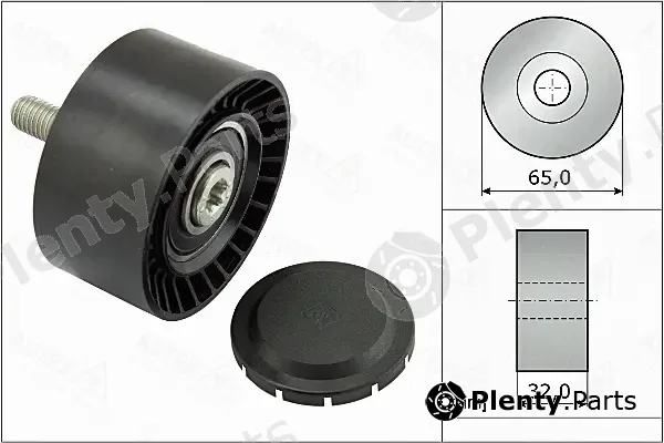 Autex 655089 — Deflection/Guide Pulley, V-ribbed belt