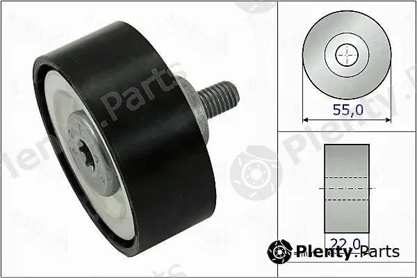 Autex 655091 — Deflection/Guide Pulley, V-ribbed belt