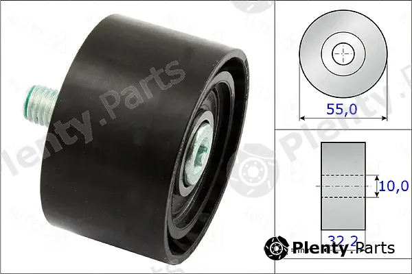 Autex 654877 — Deflection/Guide Pulley, V-ribbed belt