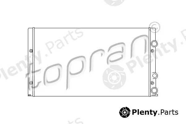 Topran 105750 — Radiator, engine cooling