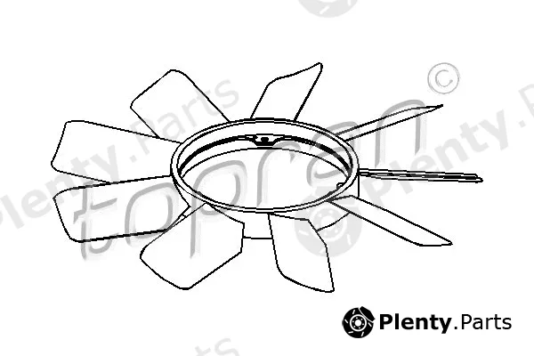 Topran 401000 — Fan Wheel, engine cooling