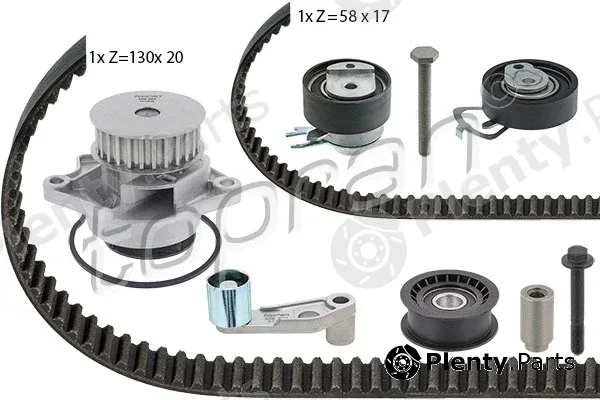 Topran 112971 — Water Pump & Timing Belt Kit