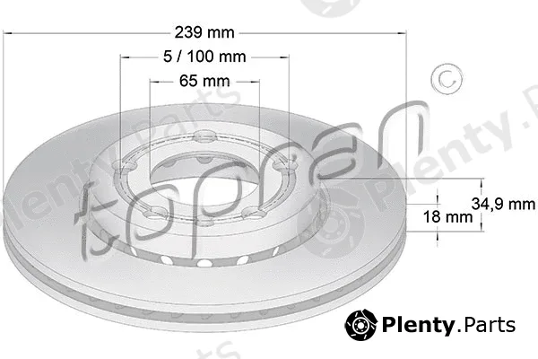 Topran 109522 — Brake Disc