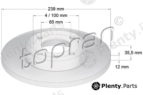 Topran 103406 — Brake Disc