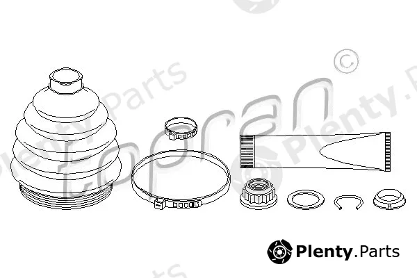 Topran 103055 — Bellow Kit, drive shaft