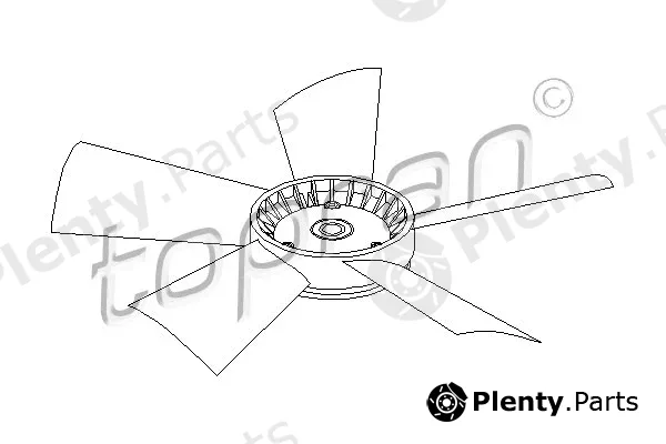 Topran 401191 — Fan Wheel, engine cooling